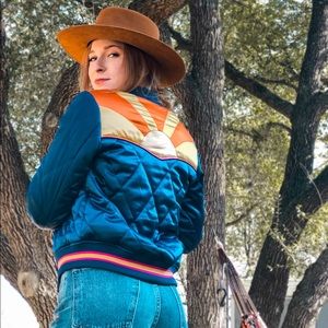 Classic Rock Couture Rising Sun Bomber Jacket